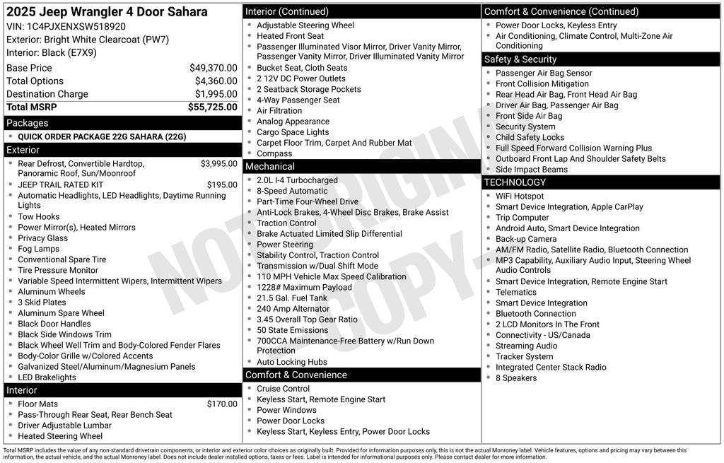 jeep wrangler 4-door 2025 1C4PJXENXSW518920 image jeep wrangler 4-door 2025 1C4PJXENXSW518920 image
